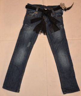 Armani Junior Girls Jeans Pants Belt 3 10 Authentic