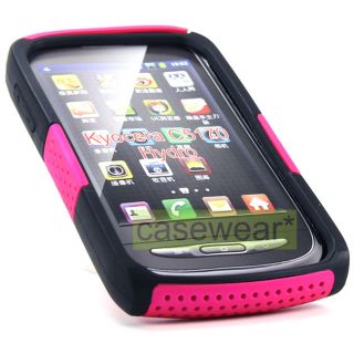 Pink Apex Perforated Hard Case Gel Cover for Kyocera Hydro C5170 Boost 