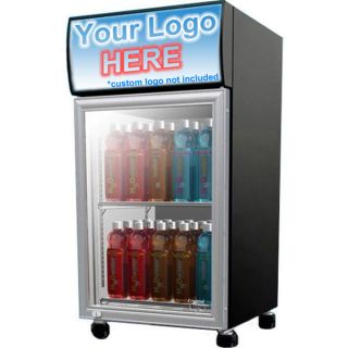 Compact Commercial Beverage Display Cooler Mini Fridge Glass Door 