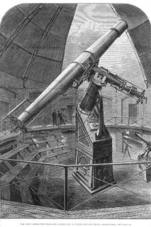 Astronomy Telescope Ireland Genuine Antique Print 1881