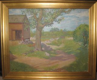 Rookwood Pottery Arthur Conant O C Landscape Painting