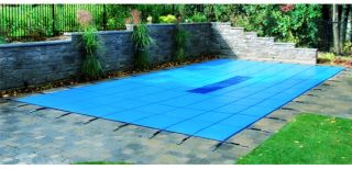   Master BLUE Solid Inground Swimming Pool Safety Cover  20x40 Rectangle
