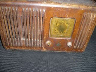 Vintage Antique Emerson Tube Radio Ingraham Cabinet Parts Repair