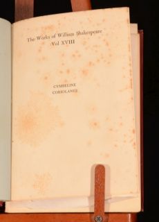 1902 9VOL The Works of William Shakespeare Coloured Illustrations 