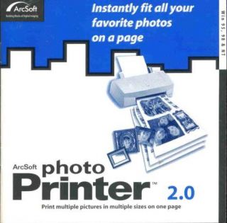 Arcsoft Photoprinter 2 0 PC CD Print Multiple Images Photo Pictures on 