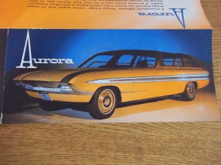 1960s Ford Aurora Concept Dealer Brochure Multifold