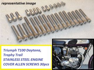   Daytona 500cc Trophy Trail Stainless Engine Allen Bolts UNC 1968 74