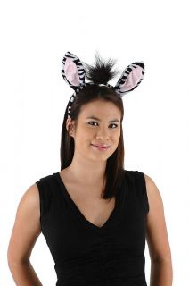 Zebra Costume Ears Headband and Tail Set Zebra Ear Set 2698