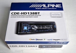 ALPINE CDE HD138BT CD//PANDORA VIA IPHONE, ANDROID, BLACKBERRY 