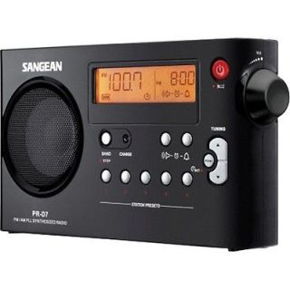 sangean pr d7 fm am compact digital tuning portable radio