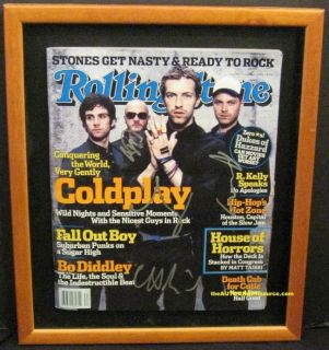 Coldplay Autographed RS Magazine Signed PSA DNA COA