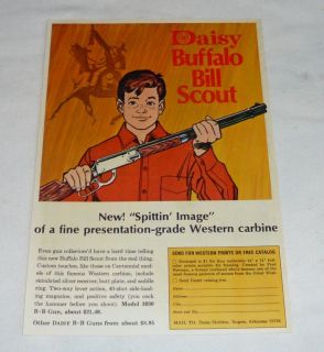 1969 daisy buffalo bill bb gun air rifle ad page