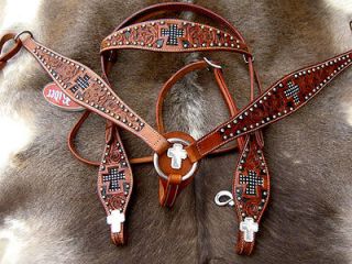 Newly listed BRIDLE WESTERN LEATHER HEADSTALL BREASTCOLLAR TACK SET 