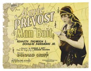 Actress Marie Prevost Man Bait Silent Movie Poster