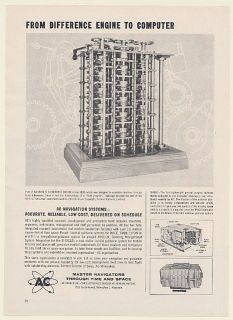   Magic Airborne Digital Computer Babbage Difference Engine Ad