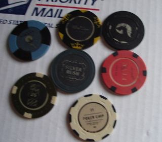    New Vegas 7 Poker Chips from Collectors Edition   photos inside
