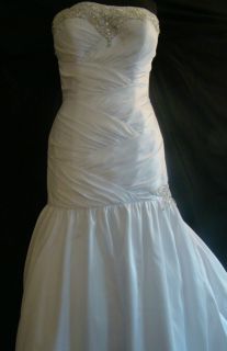 NEW Destination Beach MOONLIGHT Bridal wedding gown Style J6154 WHITE 