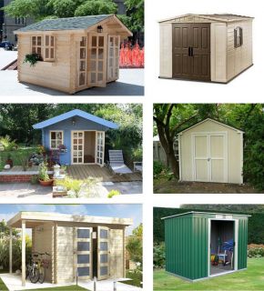 All natural wood garden storage shed kit, play, pool house, cabana