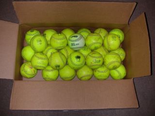 28 Used Softballs 375 Comp 44CORE ASA Approved 12 Inch