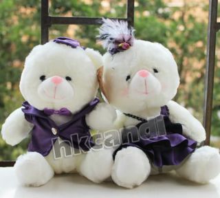   evening dress couple Teddy Bear stuffed animals wedding gifts ST001