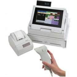   Screen Cash Register With Thermal Printer and Serial Bar Code Scanner