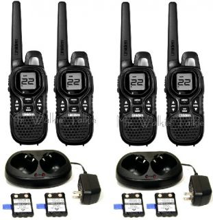 Pak 30 Mile Walkie Talkie 2 Chargers w Extra Power Packs Two 2 Way 