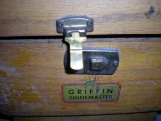 GRIFFIN SHINEMASTER VINTAGE SHOE BOX USED ANTIQUE