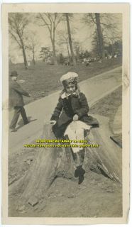 c1914 Photo New Jersey NJ Atlantic Highlands ? Little Girl Sitting on 