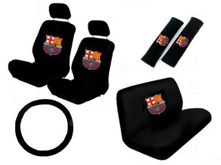 11 PC Car Seat Cover Set Futbol Barcelona FCB Barca