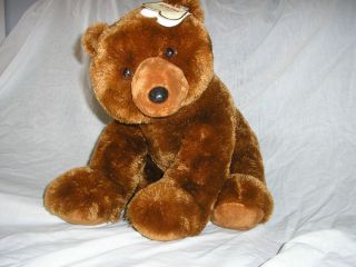 Aurora Brown Grizzle Bear Plush Toy with Tag