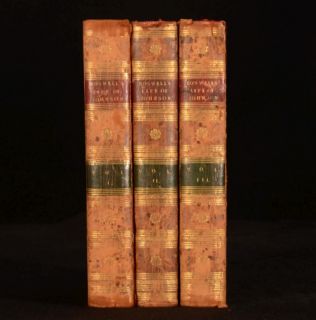 1804 3VOL The Life of Samuel Johnson Studies and Numerous Works James 