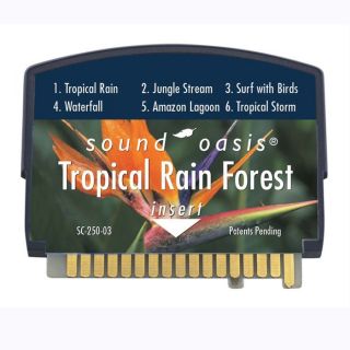 sound oasis tropical rain forest sound card familiar mechanical sounds 