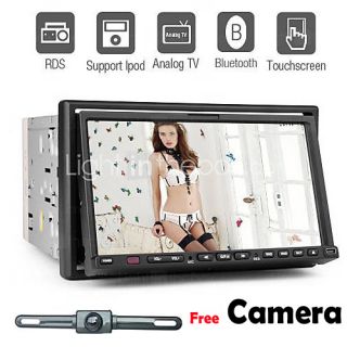 Bluetooth In Deck Car DVD Player Auto CD Video Stereo Rear Camera iPod 