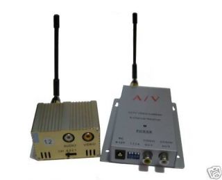 Wireless 1500mw 1 2GHz Audio Video Transmitter Receiver CCTV Equipment 