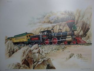   Signed Print The Genoa Heading into Washoe Canyon by Don Whitlatch
