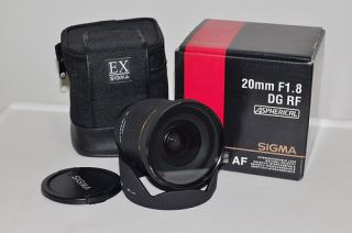 Sigma Wide Angle 20mm F 1 8 DG RF Autofocus Lens for Nikon
