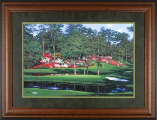 15th at Augusta Larry Dyke Golf Limited Edition Framed