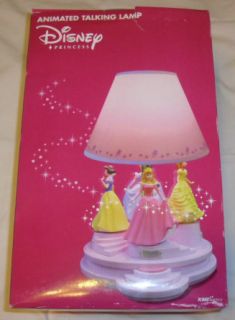   Talking Animated Lamp Light Cinderella Belle Aurora Snow New