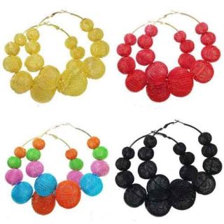 New Different Color Mesh Balls Beads Basketball Wives Poparazzi Hoop 