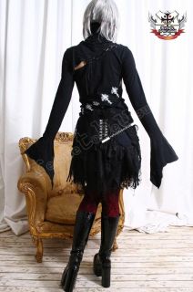 Avril Lolita DIY Goth Corset Cincher Fringe Garter Belt