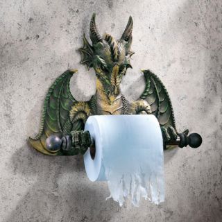 Medieval Dragon Bath Tissue Holder Gothic Toilet Paper Holder