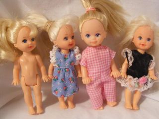Barbie Mattle Dolls Kelly Doll Lot All Different WOW