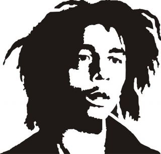 Bob Marley Silhouette Vinyl Decal Sticker Car Graphic