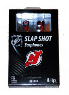 iHip NHL Officially Licensed Ear Buds Headphones New Jersey Devils 