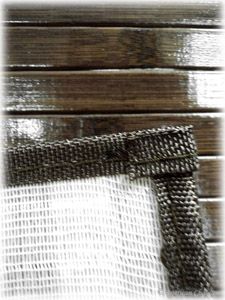   72 Chocolate Brown Slat Bamboo 6ft Kitchen Dining Table Runner