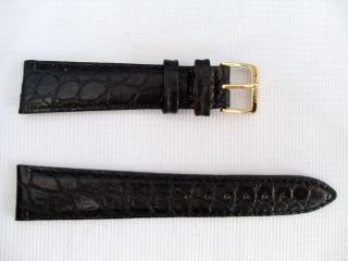 SEIKO CALF Z 19 BLACK GENUIN LEATHER WATCH BAND 19mm,New Old Stock