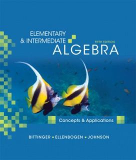   and Intermediate Algebra Concepts and Applications by Barbara L