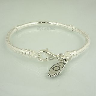 Authentic Pandora s Silver Lobster Clasp Bracelet 23cm