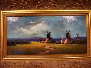 Heinie Hartwig, oil on board, Spring Sky, framed, Mint Condition