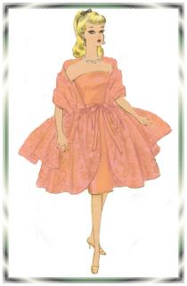 4422 Vintage Barbie Doll Wardrobe Patterns 11 1 2